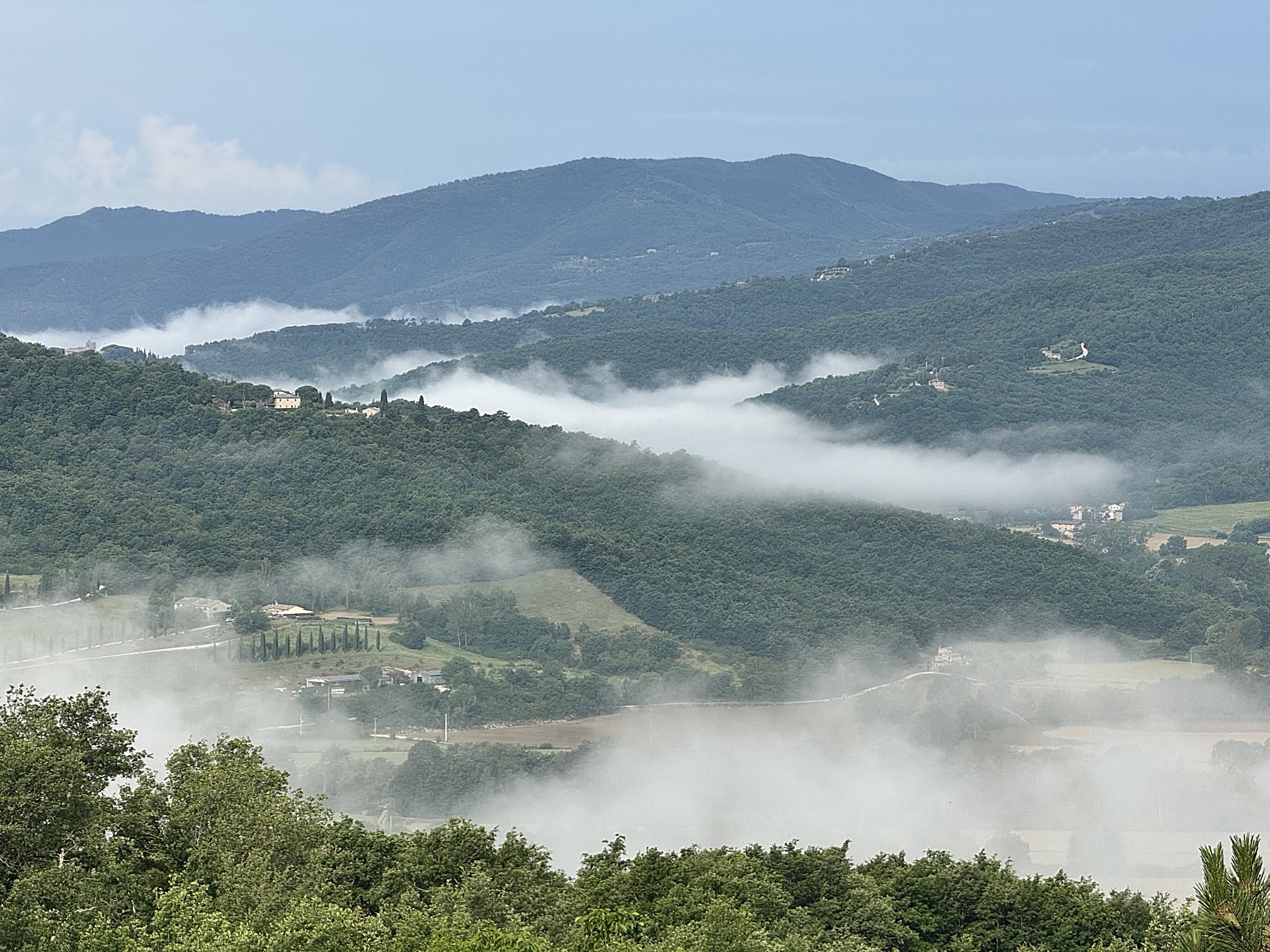 Clouds in the Niccone Valley